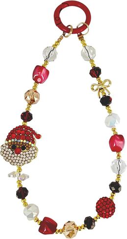 2 pcs Beaded Pearls Phone Wrist Strap, Detachable CellPhone Wristlet with Tether Tab, Hands-Free Universal Cellphone Charm Bracelet Strap for Cell Phone Keys AirPods (Black + White) in Saudi Arabia