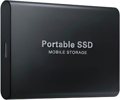 SSD خارجي محمول 3T - محرك أقراص USB 3.0 عالي السرعة بسعة 3000 جيجابايت ونوع C، تخزين نحيف مقاوم للصدمات لنظام التشغيل Windows وMac وLinux in Kuwait