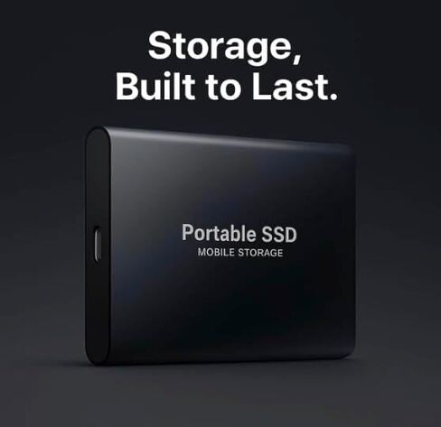 SSD خارجي محمول 3T - محرك أقراص USB 3.0 عالي السرعة بسعة 3000 جيجابايت ونوع C، تخزين نحيف مقاوم للصدمات لنظام التشغيل Windows وMac وLinux in Kuwait