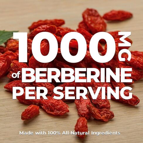 Nutrawave PURE Berberine أقصى قدر من الفعالية - يدعم مستويات السكر في الدم والتمثيل الغذائي، 1000 مجم لكل وجبة - كبسولتان - للبالغين الذين يبحثون عن دعم الجلوكوز الطبيعي - غير معدل وراثيًا، نباتي - عبوة واحدة in Saudi Arabia