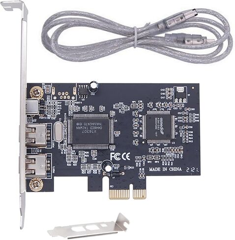 3 Port 1394A PCI Express FireWire Card Adapter, PCI Express (1X) to IEEE 1394 Adapter (2X 6Pin + 1x 4Pin) with Low Profile Bracket in Saudi Arabia