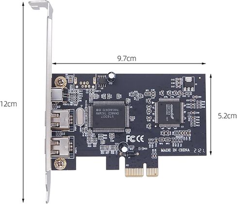 3 Port 1394A PCI Express FireWire Card Adapter, PCI Express (1X) to IEEE 1394 Adapter (2X 6Pin + 1x 4Pin) with Low Profile Bracket in Saudi Arabia