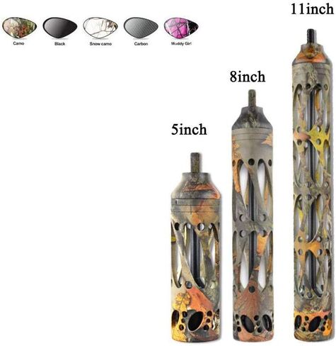 SHARROW Archery Bow Stabilizer 5inch 8inch 11inch Bow Riser Shock Absorber Dampener Recurve Bow Noise Reduction Compound Bow Accessories in Saudi Arabia