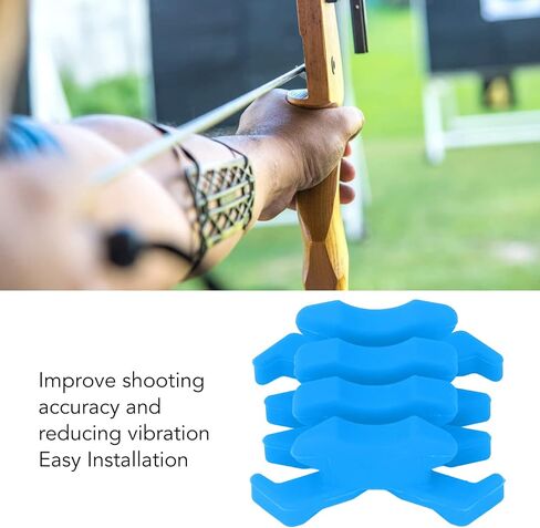Zunate Archery Bow Dampener، مُثبِّت الاهتزاز المنفصل، قوس رماية مطاطي مقسم للهدف في الهواء الطلق (أزرق) in Saudi Arabia