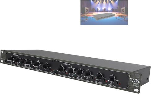 234XL Crossover Professional 234XL Electric Crossover, Stereo 2/3 Way Mono 4 Way Crossover Multifunction Stereo Crossover Audio Crossover for Stage Performance in Saudi Arabia