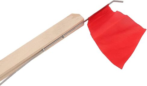 Ymiko Ice Fishing Rod Flag, 3Pcs Ice Fishing Flag Replacement with Net for Outdoor Winter River, Small Size and Light Weight, Suitable for Pine Wood Main Body, ABS Stainless Steel in Saudi Arabia