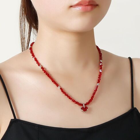 Tennis Necklace for Women, 14K Gold Plated/Sterling Silver Cubic Zirconia Dainty Rhinestone Choker Necklaces for Women Jewelry Boho Fashion jewelry in Saudi Arabia