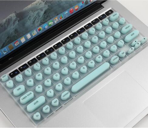 غطاء لوحة المفاتيح Allinside للأظافر الطويلة، متوافق مع MacBook Pro 13/14/16 (2021–2024) وMacBook Air 13/15 (2020–2024)، جلد سيليكون مرتفع على شكل قلب، وردي in Kuwait