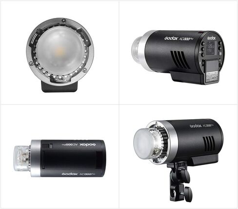 Godox AD300Pro Outdoor Strobe Flash Light, 2.4G Wireless 300Ws TTL 1/8000s 320 Times Full Power Flash Rechargeable Battery Compatible with Canon Nikon Sony FUJIFILM Panasonic Pentax Olympus in Kuwait