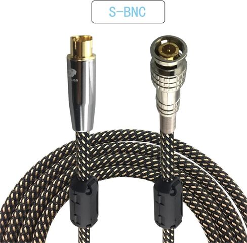 4 Pin S-Video to BNC Male Female 75-5 Monitor Video Signal Interconnect Cable Q9 Video Security Line OFC(S to BNC Male,0.75m) in Saudi Arabia