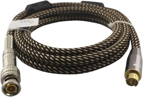 4 Pin S-Video to BNC Male Female 75-5 Monitor Video Signal Interconnect Cable Q9 Video Security Line OFC(S to BNC Male,0.75m) in Saudi Arabia