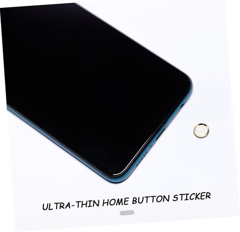TEHAUX Button Stickers for Devices Ultrathin Sensor Cover with Fingerprint Recognition Fashionable Adhesive Mobile Phone Button Decoration Compatible in Saudi Arabia