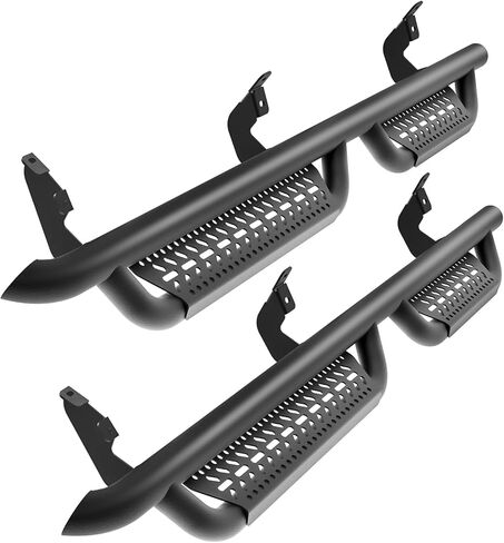 Running Boards Compatible with 2005-2023 Toyota Tacoma Double Cab/Crew Cab with 4 Full-Size Doors, Drop Down Side Step Bars, 6.5 Inch Carbon Steel in Saudi Arabia