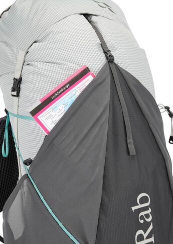 Rab Women's Muon ND Hiking Pack - Lightweight Durable Backpack for Hiking, Trekking, & Backpacking - Pewter/Graphene - 50-Liter (Back Length - Small) in Saudi Arabia