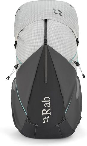 Rab Women's Muon ND Hiking Pack - Lightweight Durable Backpack for Hiking, Trekking, & Backpacking - Pewter/Graphene - 50-Liter (Back Length - Small) in Saudi Arabia