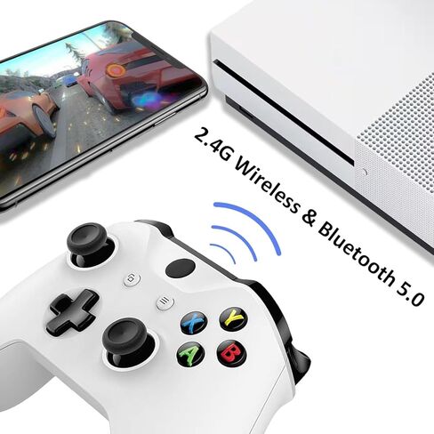 وحدة تحكم KanKanGou موديل 1708 One S (أبيض)، متوافقة مع وحدة تحكم Xbox One X|S، لوحات ألعاب متوافقة مع Xbox One X|S، وحدة تحكم ألعاب متوافقة مع Xbox Series S/X in Kuwait