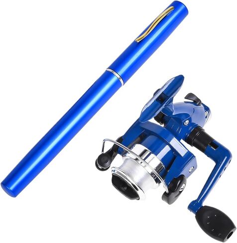 Pocket Fishing Rod,Telescopic Ice Fishing Rod - 39 Inch Pole, Portable Non-Slip Gear for Angler Saltwater Freshwater at Dock Lake Reservoir Pond River in Saudi Arabia