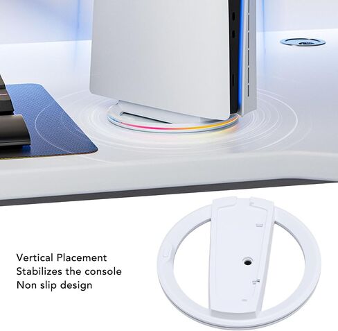 Vertical Stand for Slim for Pro Console ABS RGB Lighting Anti Slip Silicone Vertical Console Base Mount Stand in Saudi Arabia