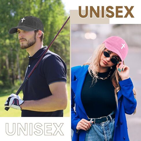 5 pcs Christian Hats Jesus Faith Cross Hat for Men Women Vintage Washed Plain Baseball Cap in Saudi Arabia