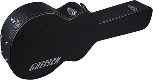 Gretsch G2655T Streamliner Center Block Jr. Durable, Secure, Black Plush Interior Case with Chrome Latches for Transportation and Storage (Black) in Saudi Arabia