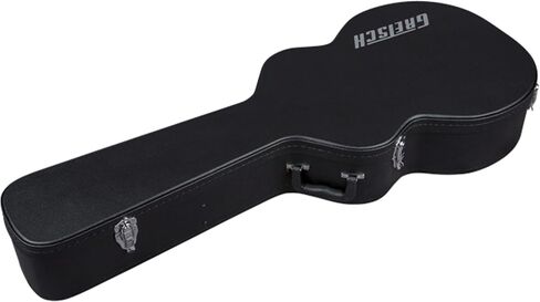 Gretsch G2655T Streamliner Center Block Jr. Durable, Secure, Black Plush Interior Case with Chrome Latches for Transportation and Storage (Black) in Saudi Arabia