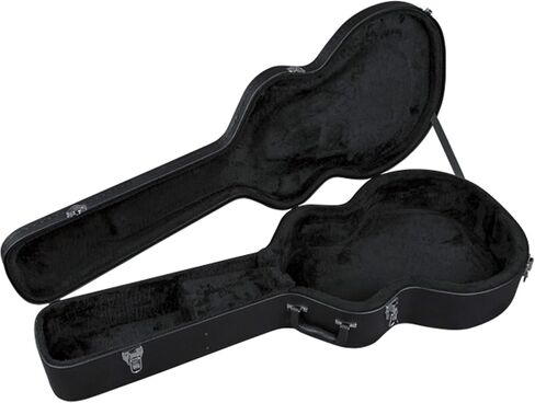 Gretsch G2655T Streamliner Center Block Jr. Durable, Secure, Black Plush Interior Case with Chrome Latches for Transportation and Storage (Black) in Saudi Arabia