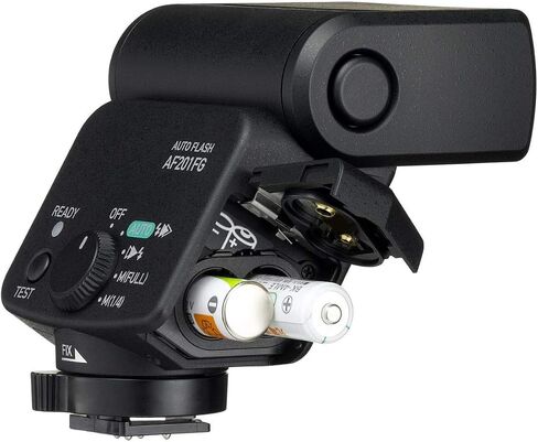 Pentax AF201FG Flash (Black) Dustproof & Weather-Resistant P-TTL Auto Flash Guide Number 20 in Saudi Arabia