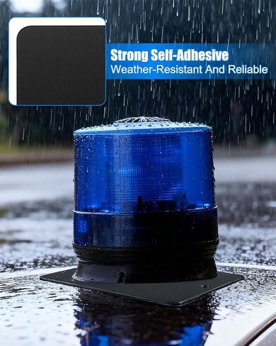 Self-Adhesive Magnetic Mount Pad for Aluminum Cabs, Magnetic Mounting Plate Suitable for Magnetic Light Mounts, for Strobe Beacons Light Bars Spot Lights, 8 Pack in Saudi Arabia
