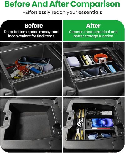 Center Console Organizer for 23-25 Chevy Silverado & GMC Sierra 1500, Refreshed 22-25 Silverado/Sierra 1500 Models, 24-25 Silverado/Sierra 2500HD 3500HD(Full Console w/Bucket Seats ONLY) in Saudi Arabia