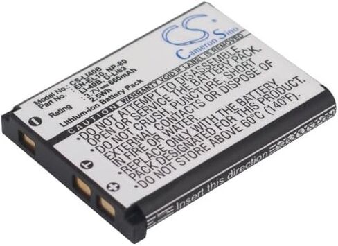 BELLV Battery Replacement for GE D016,DS5370,GB-10 E1486TW,E1680W,G3 WP,G3WP,G5 WP,G5WP,General Imaging A1255,J1050,J1250,J1455,J1456W,Q1455 in Saudi Arabia