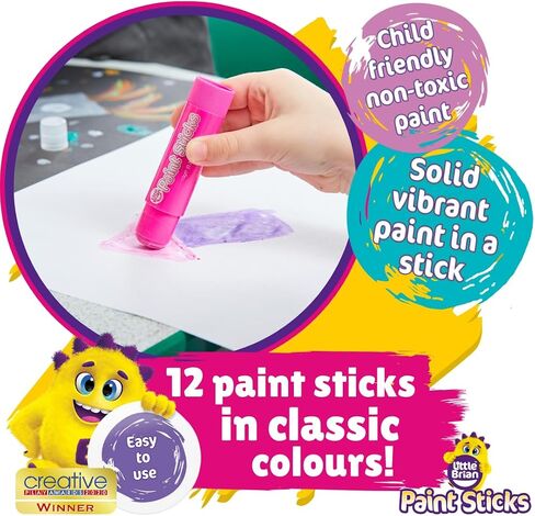 Little Brian Mini Paint Sticks, Various, 12 x 5g in Saudi Arabia