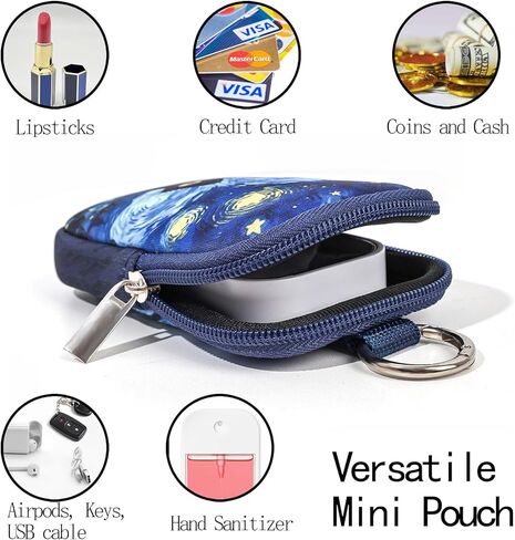 COOKOOKY 2 Pack Hand Sanitizer Spray Case Compatible with Touchland, Hand Sanitizer Holder, Mini Zippered Pouch, Small Makeup Bag for Women Friends Girls Gifts Idea in Kuwait