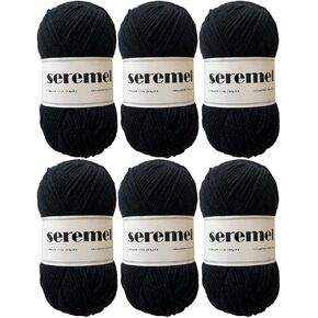 6 PCS Acrylic Yarn Set, 6 Balls of 300g / 840yds(780m) So-Soft Yarns, Multi-Color Yarn for DIY, Crochet Sweaters, Knitting Blanket (Bud Green)