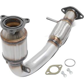 DNA MOTORING Factory Style Catalytic Converter Flex Exhaust Pipe Compatible with 10-14 Equinox / 12-15 Captiva Sport / 10-14 Terrain, 2.4, OEM-CONV-029