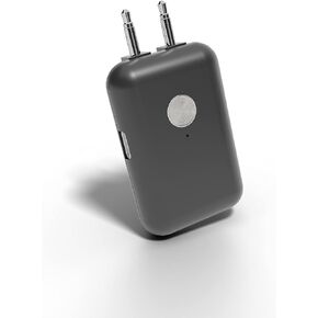 Sudio Flyg Bluetooth Transmitter / 3,5mm to Bluetooth Headphone Adapter for Airplane Travel, Portable Gaming Devices, in-Flight Entertainment and TV (Black)