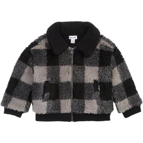 Splendid Baby Boys' Fuzzy Plaid Bomber