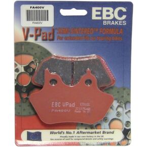EBC Brakes FA400V Semi Sintered Disc Brake Pad, Black, One-Size