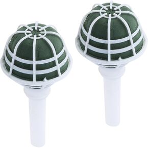 KUMGROT 2pcs Flower Bouquet Holders Foam Floral Handle DIY Flower Arrangement Kit for Fresh Flower Arrificial Flower Wedding Decorations