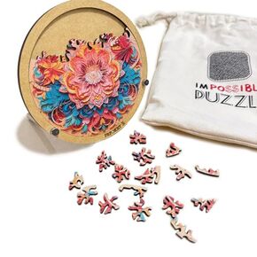 Impossible Puzzle - Clear Difficult Puzzle - Beautiful Puzzle - False Edge Pieces - Beautiful Decoration Puzzle