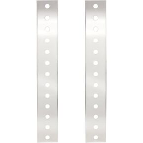 United Pacific 30104 - Light Bar Bracket - Peterbilt Stainless Front Air Cleaner Bracket Only - 26 Mini Light Cutouts