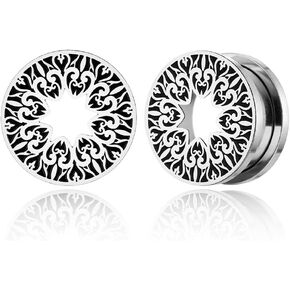1 Pair New Classic gauges Ear Plugs Tunnels Hypoallergenic 316 Stainless Steel Ear Gauges 8mm-25mm (0G-1") Body Piercing Jewelry