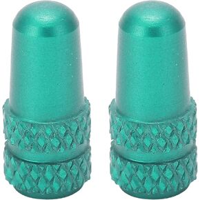 2Pcs Bike Valve ,Aluminium Alloy Valve Stem Bike Accessories for Mountain Bike,Road Bike (Green) and Spare Parts