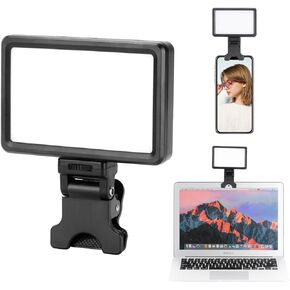 King Ma Magnetic Cell Phone Selfie Light, LED Videoconference Light with Clip 3 Color Modes Fill Light with 2700-6500K Brughtness for Vlog, Video, Compatible with MagSafe iPhone 12 13 14 Series