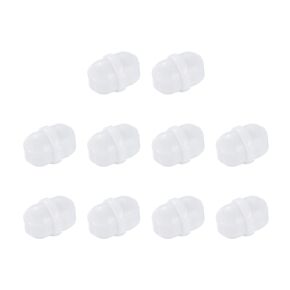 MECCANIXITY Magnetic Stirrer Mixer Stir Bar Rod 25mm(1") x7mm with Ring Shape PTFE Coating Magnet White for Laboratory 10Pcs