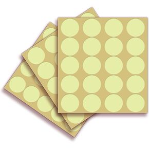 iSYFIX Glow in The Dark Dots Stickers - 60 Pack, 1 Inch - Premium Self-Adhesive Photoluminescent Vinyl, Safety Sticker, Perfect to Mark Stairs, Exits, Steps, Garages, Home, Office, Switches & Walls.