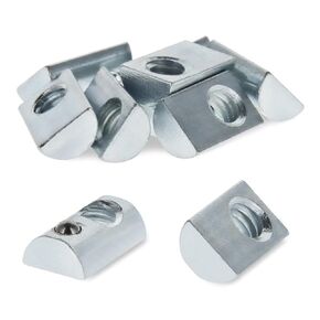 8020, 3923, 10 Series 1/4-20 Steel Roll in T-Nut with Ball Spring - T Slot Accessories for Aluminum Extrusion - 80/20 Hardware Nuts (10)