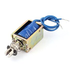 uxcell JF-1039B DC 12V 400mA 25N/10mm Pull Push Type Solenoid Electromagnet