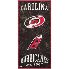 Fan Creations NHL Carolina Hurricanes Unisex Carolina Hurricanes Heritage Sign, Team Color, 6 x 12
