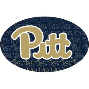 Pittsburgh Panthers Verbiage Oval Magnet Single Officially Licensed Collegiate Product
