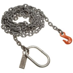 Mazzella SOG Welded Alloy Chain Sling, Fixed-Leg, Grade 100, 19' Length, 3/8" Chain Size, 8800 lbs Vertical Load Capacity